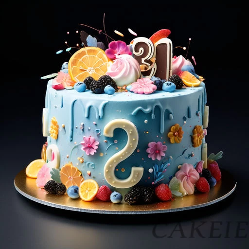 Alphabet Designer Cake